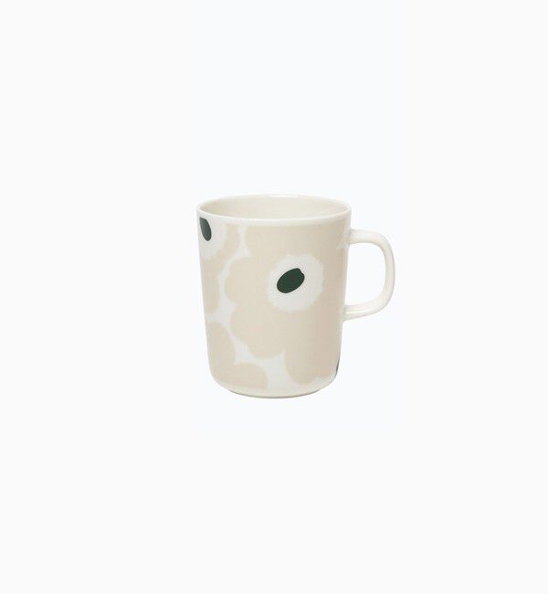 Marimekko「Unikko マグカップ 250ml」|その他|ﾍﾞｰｼﾞｭ&times;ﾀﾞｰｸｸﾞﾘｰﾝ&times;ﾎ
