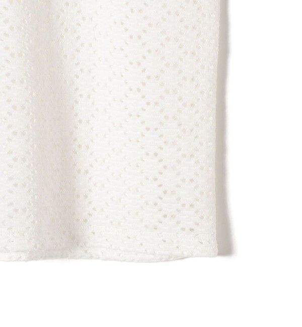 SHIPS for women「【WEB限定】〈手洗い可能〉アイレット クルーネック プルオーバー」|Tシャツ・カットソー|
