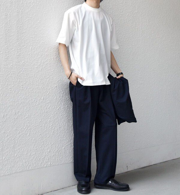 SHIPS any「SHIPS any: SOLOTEX(R) バックピケ スロープネック ジャケット Tシャツ 26SS◇」|Tシャツ・カットソー|