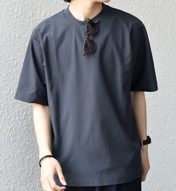 SHIPS any「SHIPS any: SOLOTEX(R) バックピケ スロープネック ジャケット Tシャツ 26SS◇」|Tシャツ・カットソー|