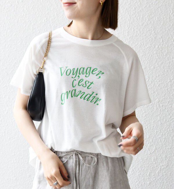 SHIPS any「SHIPS any:〈洗濯機可能〉シアー 裏毛 ロゴ TEE」|Tシャツ・カットソー|