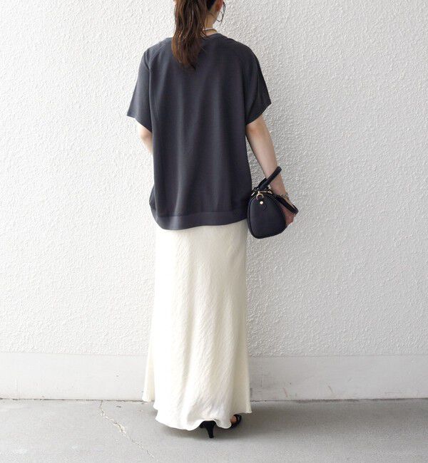 SHIPS any「SHIPS any:〈洗濯機可能〉シアー 裏毛 ロゴ TEE」|Tシャツ・カットソー|