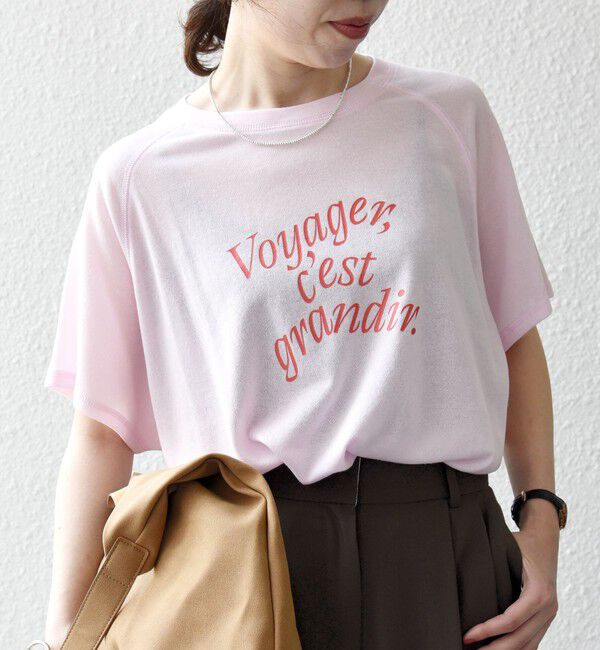 SHIPS any「SHIPS any:〈洗濯機可能〉シアー 裏毛 ロゴ TEE」|Tシャツ・カットソー|