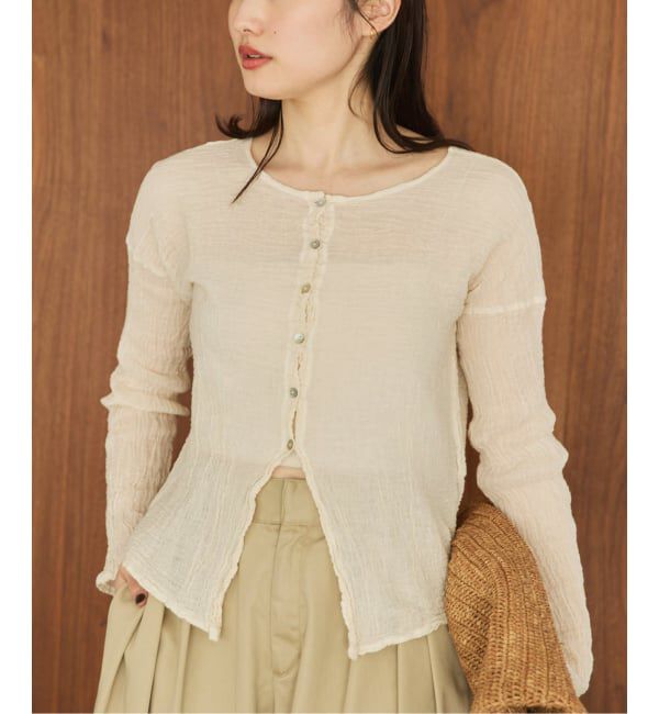 Plage「《追加予約》LES ATELIERS FRANCAIS DE CONFECTION 別注 OPEN BTN 2WAY ブラウス 3」|シャツ・ブラウス|