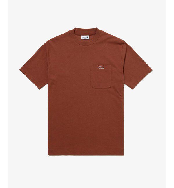 LACOSTE「アウトラインクロックポケット半袖Tシャツ」|Tシャツ・カットソー|