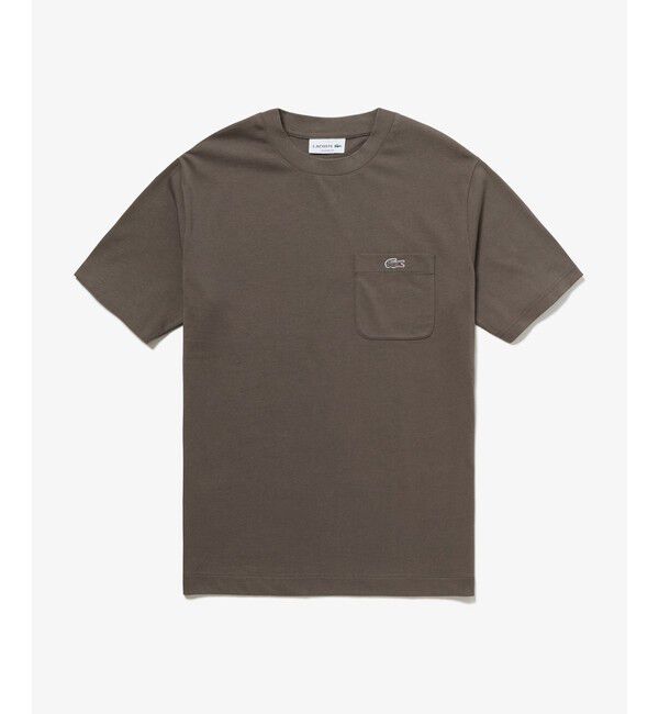 LACOSTE「アウトラインクロックポケット半袖Tシャツ」|Tシャツ・カットソー|