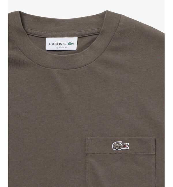 LACOSTE「アウトラインクロックポケット半袖Tシャツ」|Tシャツ・カットソー|