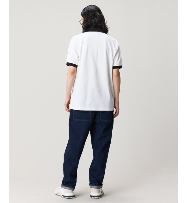 LACOSTE「配色コントラストリブ 2トーンポロシャツ」|ポロシャツ|