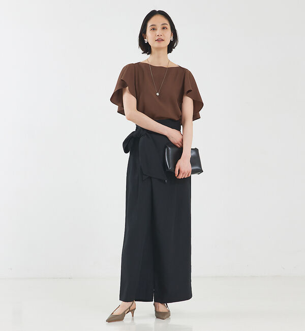 qualite「ライトリネンラップパンツ」|その他|