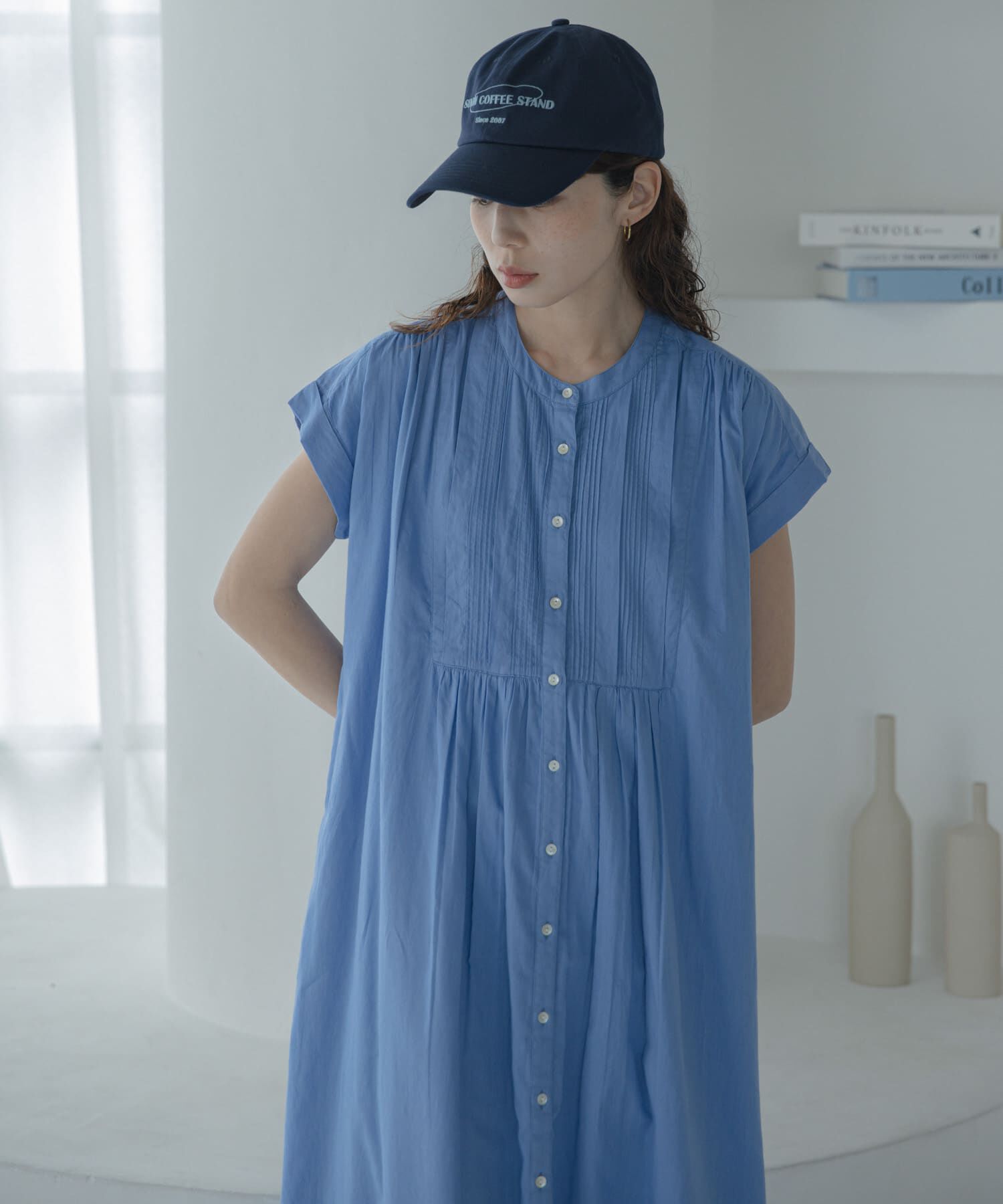 Sonny Label 「エアリーコットンピンタックワンピース」|ワンピース|ブルー