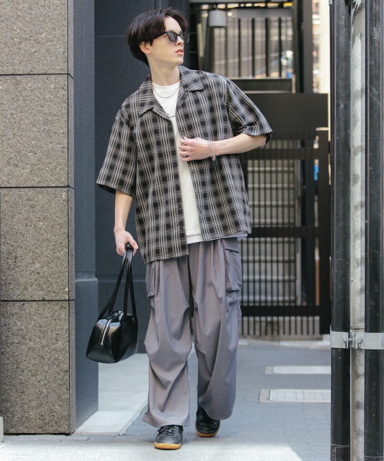 SENSE OF PLACE by URBAN RESEARCH「『ユニセックス』オンブレーチェックショートスリーブシャツ」|シャツ・ブラウス|
