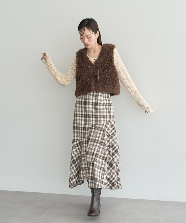 earth music&ecology「フロントボタンレースプルオーバー」|Tシャツ・カットソー|