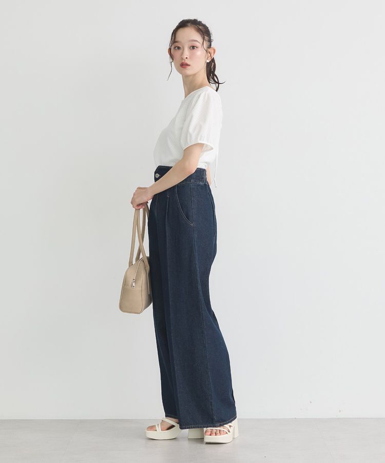 earth music&ecology「マルチウェイ配色リボンカットプルオーバー」|Tシャツ・カットソー|