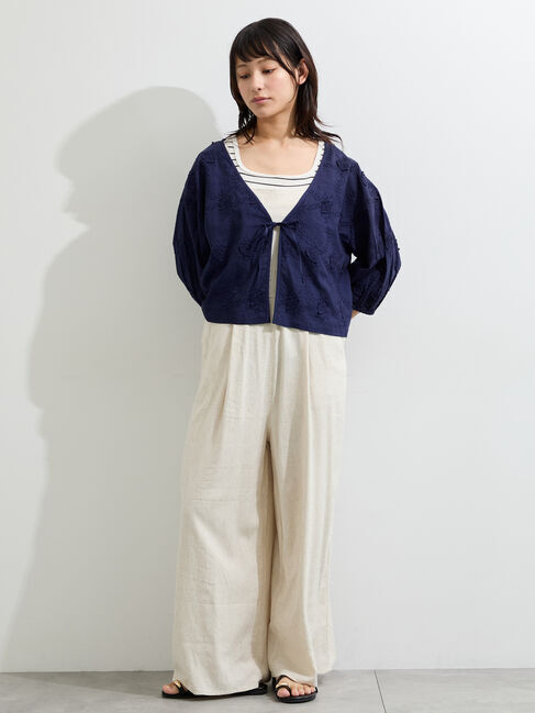 Samansa Mos2「インド3D刺繍ボレロブラウス」|シャツ・ブラウス|