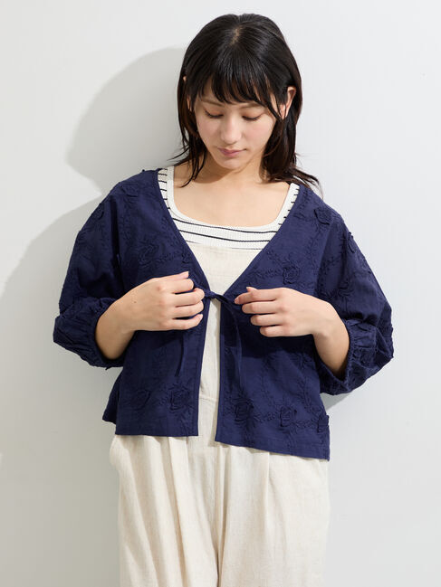 Samansa Mos2「インド3D刺繍ボレロブラウス」|シャツ・ブラウス|