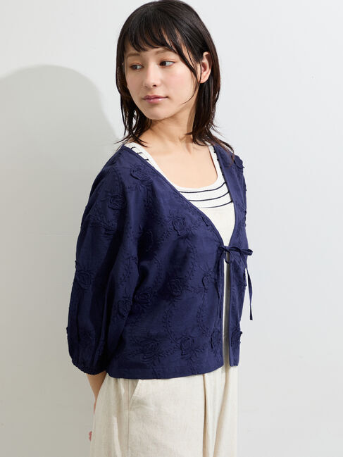 Samansa Mos2「インド3D刺繍ボレロブラウス」|シャツ・ブラウス|