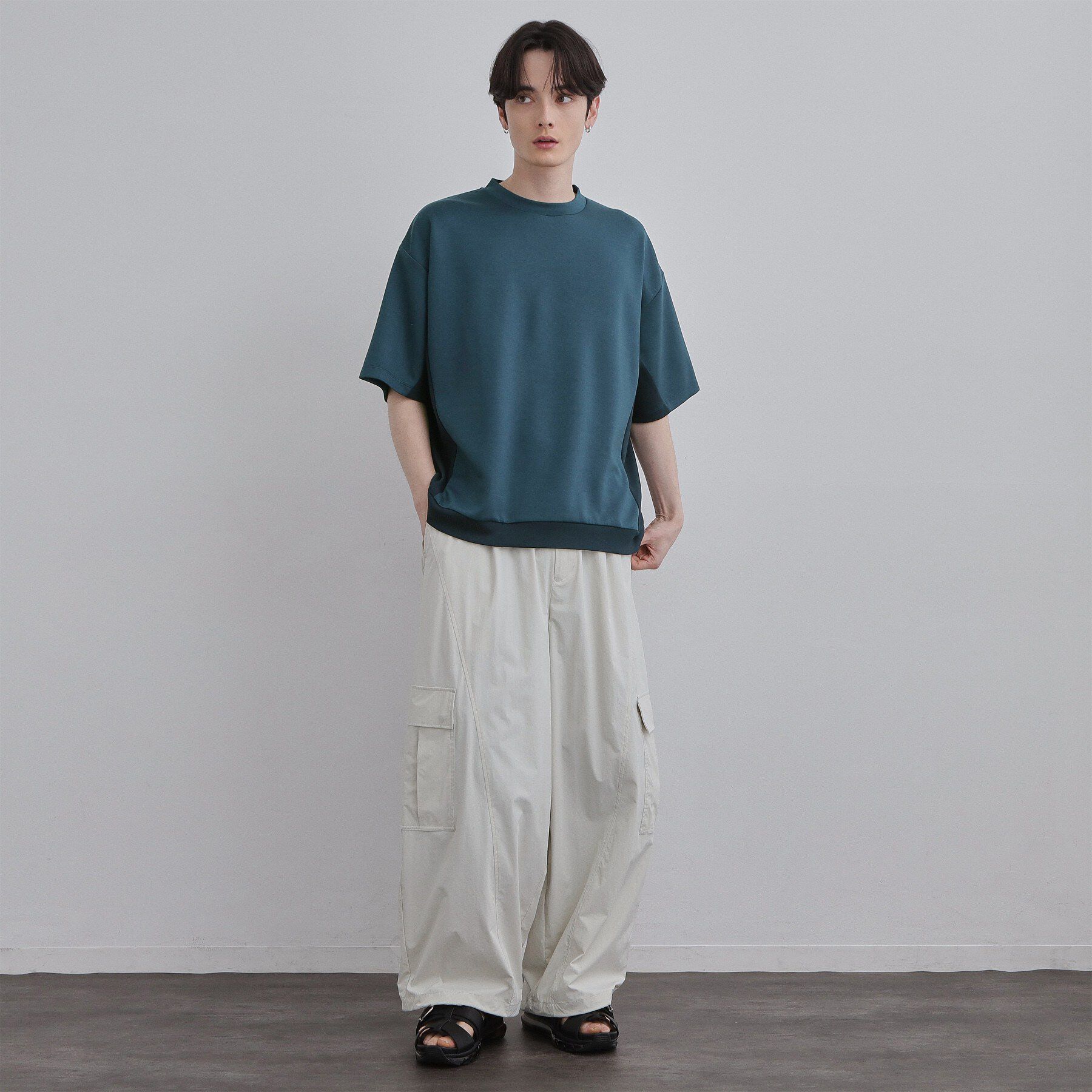 tk.TAKEO KIKUCHI「サイド切り替えカットソー」|Tシャツ・カットソー|