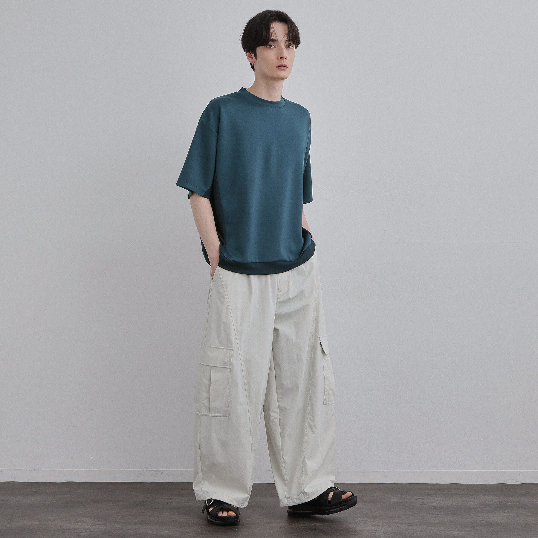 tk.TAKEO KIKUCHI「サイド切り替えカットソー」|Tシャツ・カットソー|