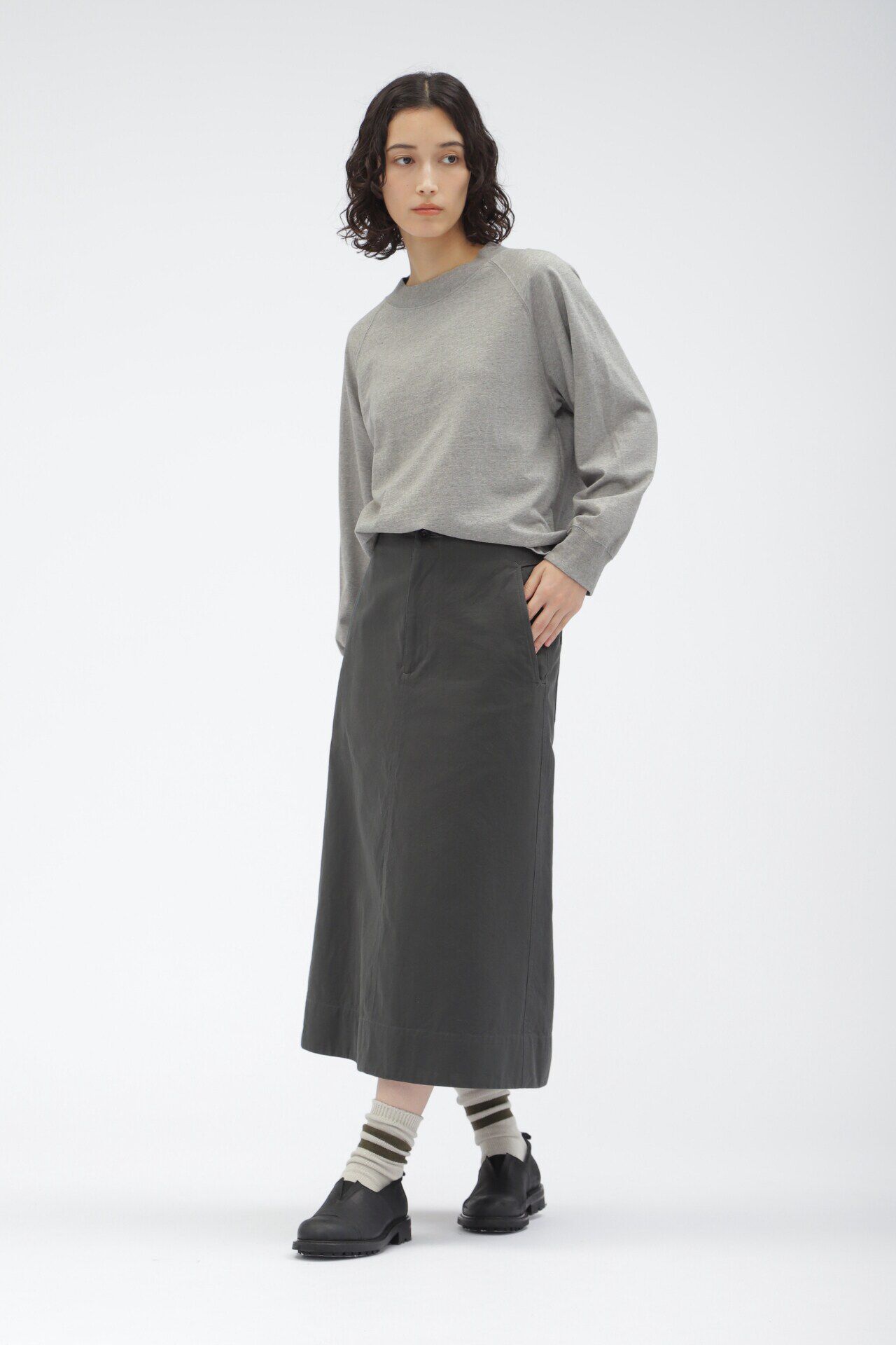 MHL.「UPCYCLING COTTON JERSEY」|Tシャツ・カットソー|