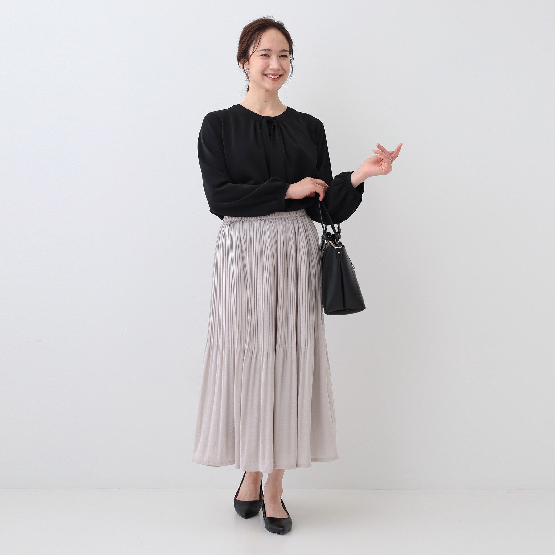 SHOO･LA･RUE「イージーケア ボウタイブラウス」|シャツ・ブラウス|