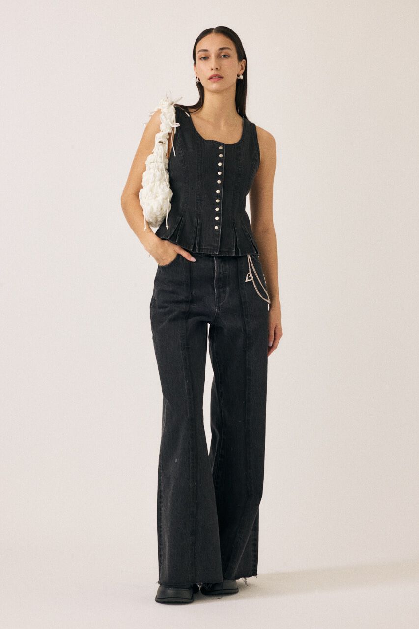 MOUSSY「BUTTON UP デニムトップス」|シャツ・ブラウス|