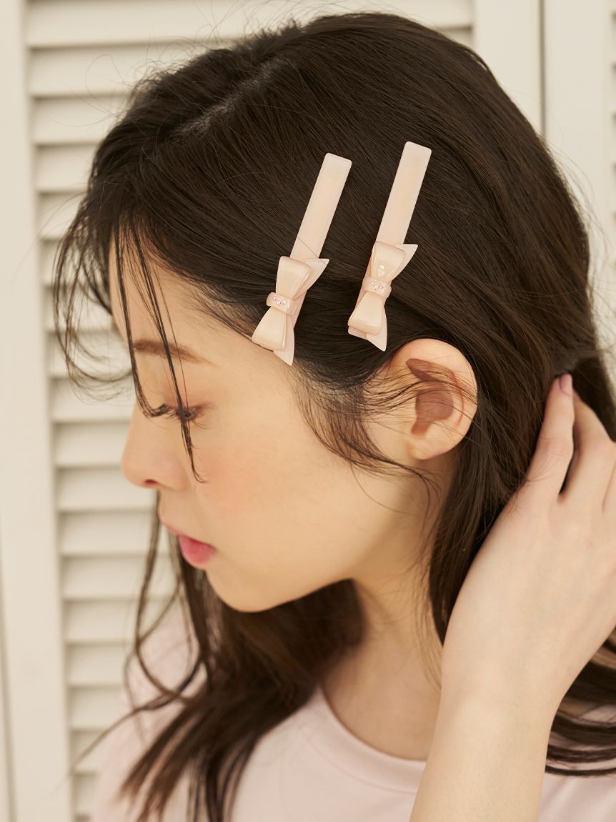 SNIDEL HOME「アセチリボンヘアピン」|その他|