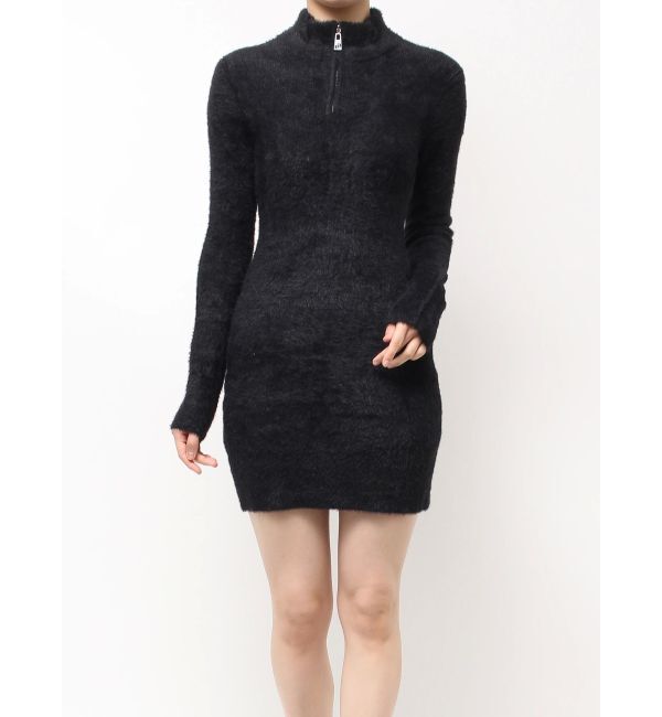 GYDA「ZIPミニシャギーニットワンピース」|ワンピース|