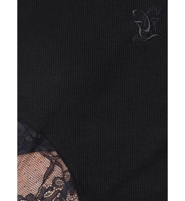 GYDA「OVERLAP Gサイドレースショートトップス」|Tシャツ・カットソー|