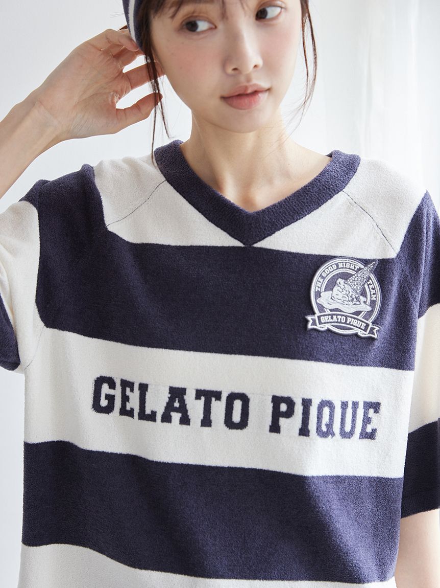 gelato pique「エアリーモコスポーティジャガードプルオーバー」|ルームウェア|