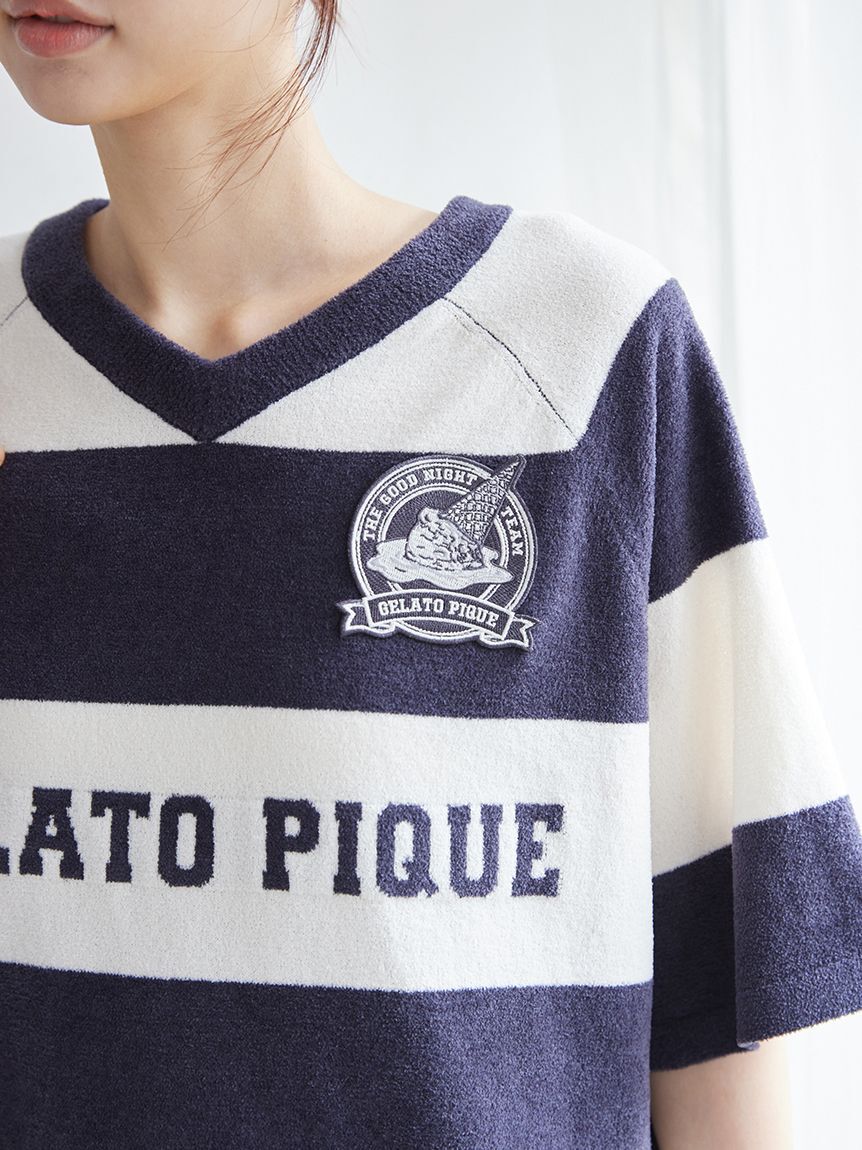 gelato pique「エアリーモコスポーティジャガードプルオーバー」|ルームウェア|