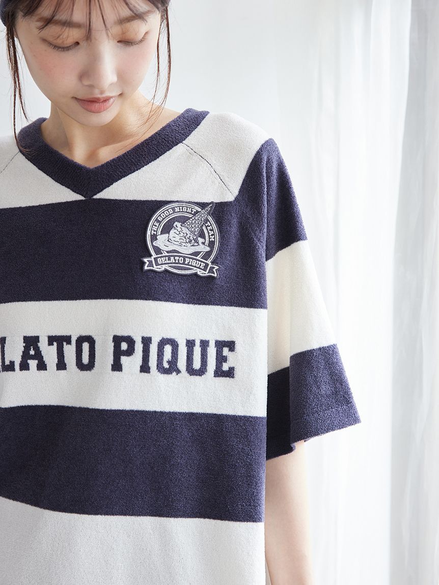 gelato pique「エアリーモコスポーティジャガードプルオーバー」|ルームウェア|