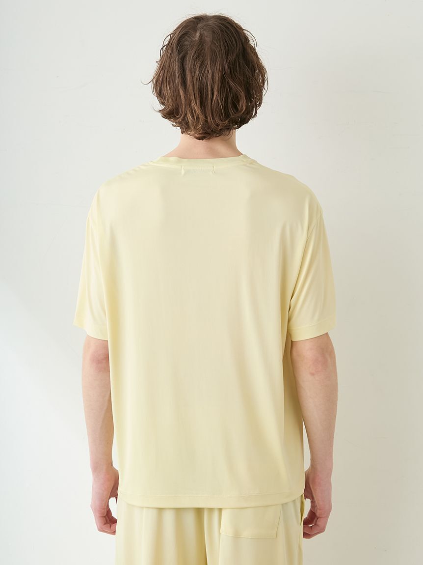 GELATO PIQUE HOMME「【HOMME】【MINT SORBET by HEIQ MINT】【接触冷感】夏祭りワンポイントTシャツ&ハーフパンツセット」|ルームウェア|