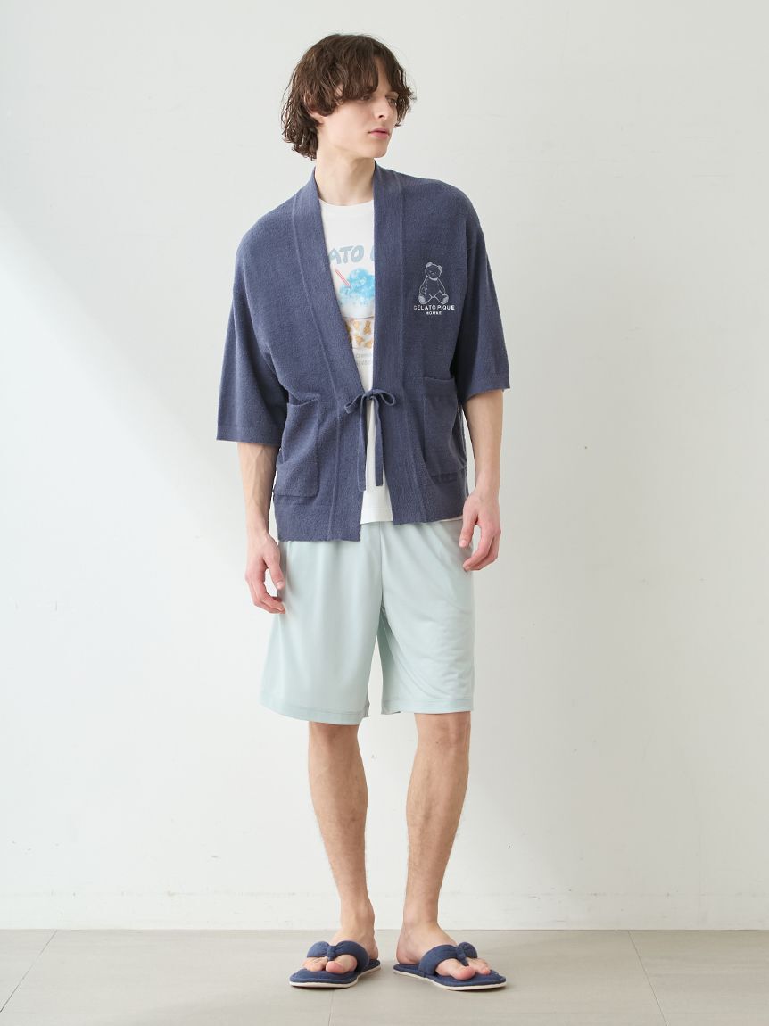 GELATO PIQUE HOMME「【HOMME】【接触冷感】スムーズィーliteクールベアジャガードピケチャン」|カーディガン|