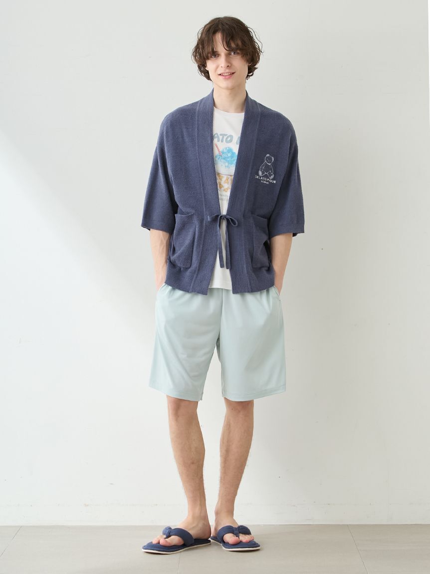 GELATO PIQUE HOMME「【HOMME】【接触冷感】スムーズィーliteクールベアジャガードピケチャン」|カーディガン|