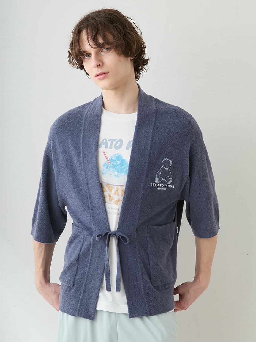 GELATO PIQUE HOMME「【HOMME】【接触冷感】スムーズィーliteクールベアジャガードピケチャン」|カーディガン|