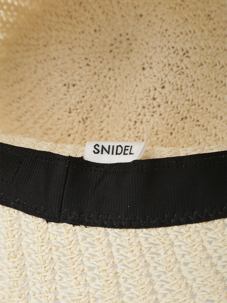 SNIDEL「クロシェハット」|ハット|