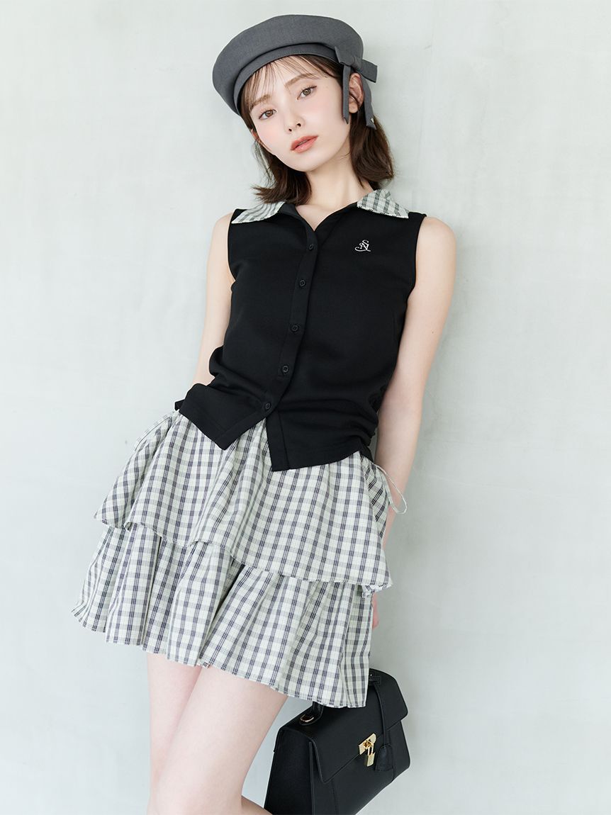 SNIDEL「ポロカットコンビミニワンピース」|ワンピース|