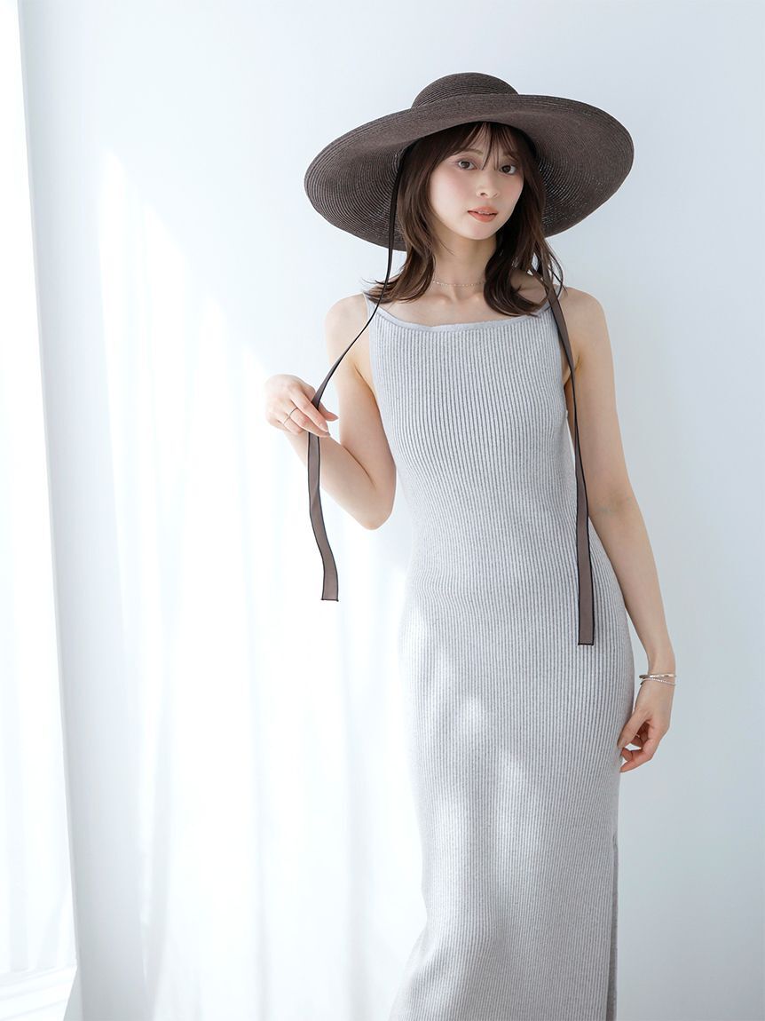 SNIDEL「シンプルニットキャミワンピース」|ワンピース|