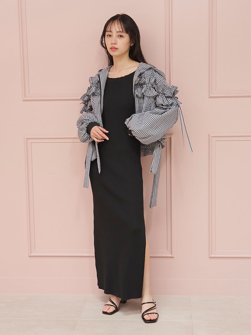 SNIDEL「シンプルニットキャミワンピース」|ワンピース|