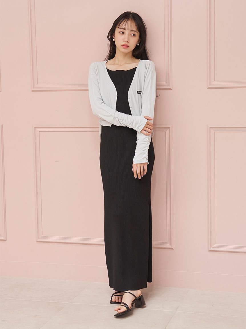 SNIDEL「シンプルニットキャミワンピース」|ワンピース|