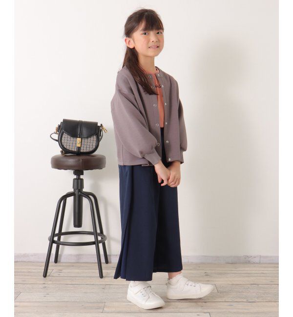 ikka kids「【親子おそろい】ダンボールドットボタンカーディガン（120~160cm）」|Tシャツ・カットソー|