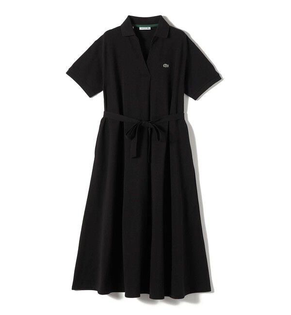 SHIPS for women「LACOSTE:〈洗濯機可能〉スキッパー ポロ マキシ ワンピース」|ワンピース|