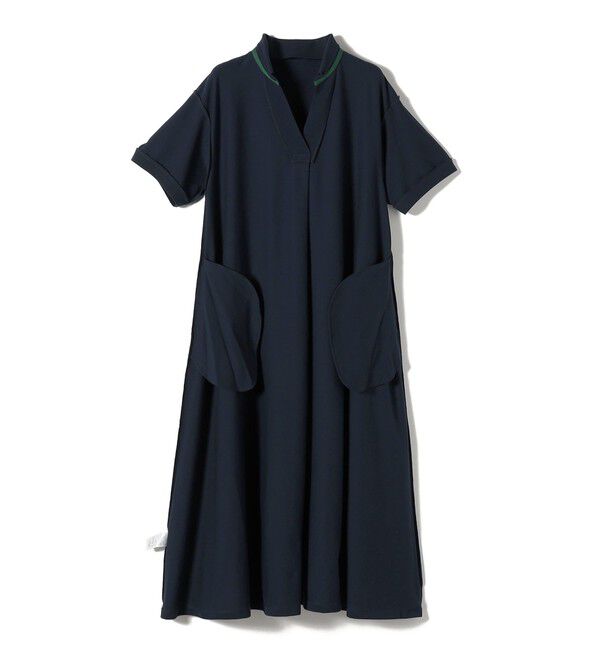 SHIPS for women「LACOSTE:〈洗濯機可能〉スキッパー ポロ マキシ ワンピース」|ワンピース|