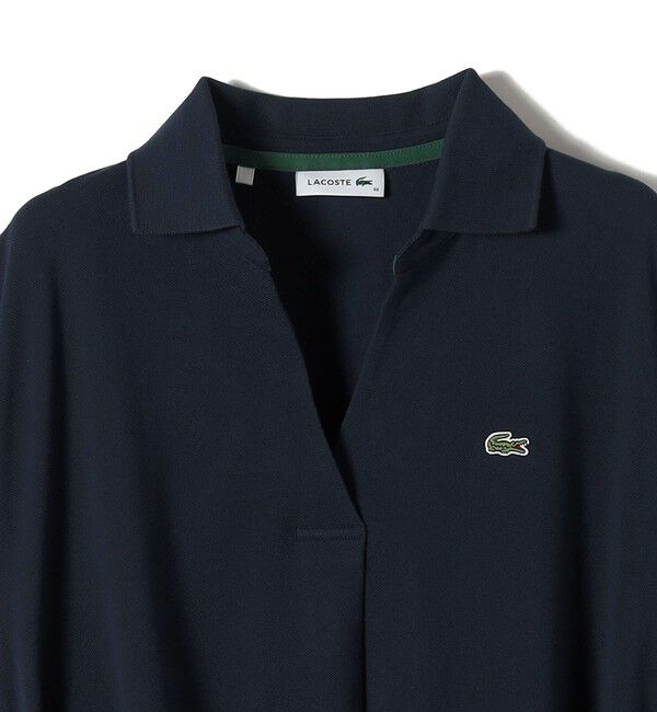 SHIPS for women「LACOSTE:〈洗濯機可能〉スキッパー ポロ マキシ ワンピース」|ワンピース|