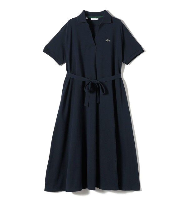 SHIPS for women「LACOSTE:〈洗濯機可能〉スキッパー ポロ マキシ ワンピース」|ワンピース|
