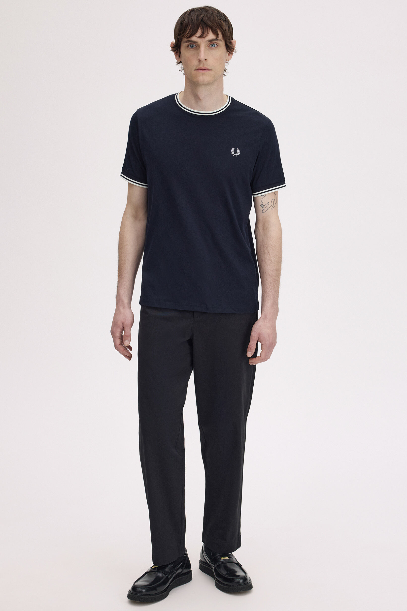 FRED PERRY 「Twin Tipped T-Shirt／ティップラインTシャツ M1588」|Tシャツ・カットソー|