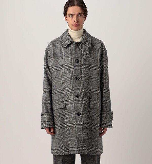 TOMORROWLAND BUYING WEAR「MACKINTOSH HUMBIE ウールグレンチェック ステンカラーコート」|ステンカラーコート|
