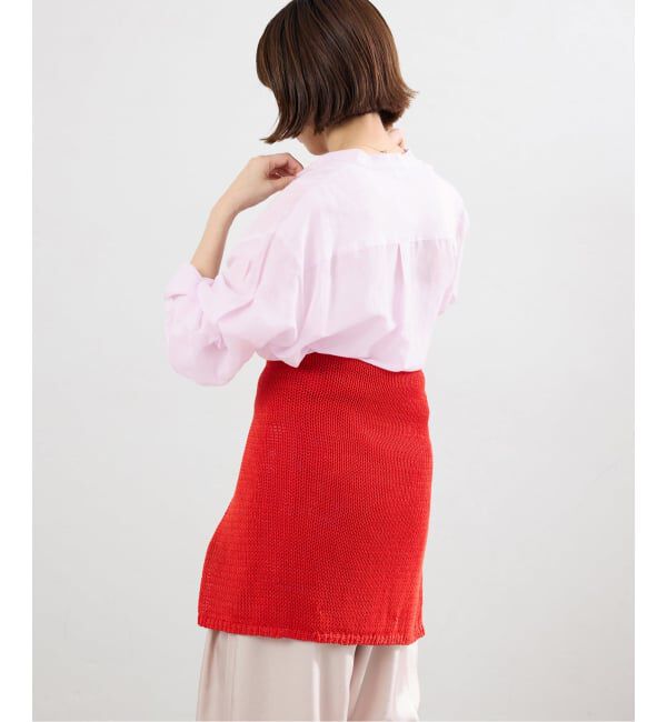 IENA「《一部カラーWEB限定》ラミーリヨセルバンドカラーシャツ」|シャツ・ブラウス|