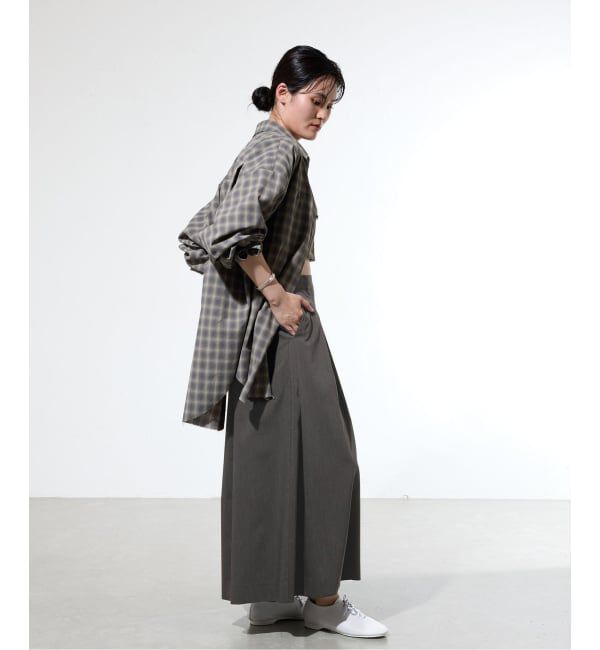 IENA「《一部店舗限定》ウォッシャブルタックキュロットパンツ」|その他|