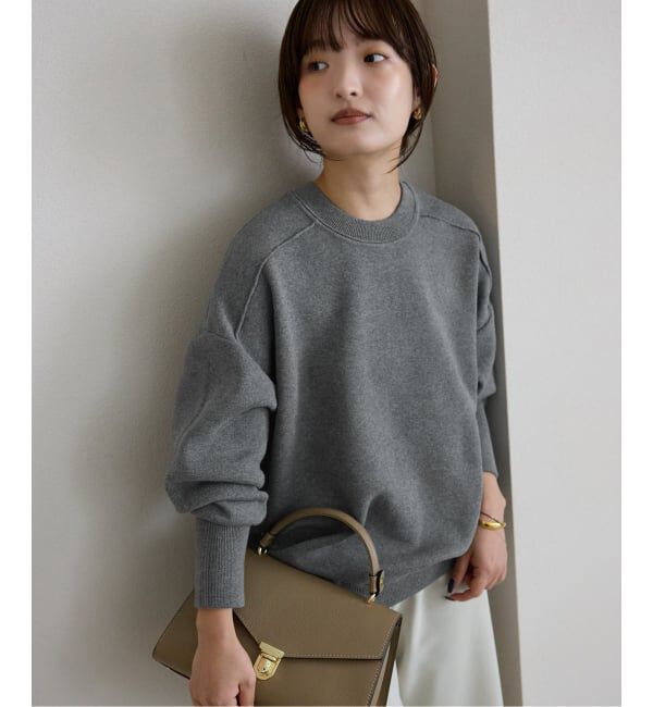 SLOBE IENA「《WEB限定/追加予約》オーバーサイズ スウェットライクニット」|ニット・セーター|